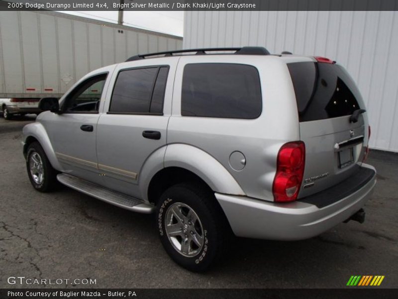 Bright Silver Metallic / Dark Khaki/Light Graystone 2005 Dodge Durango Limited 4x4