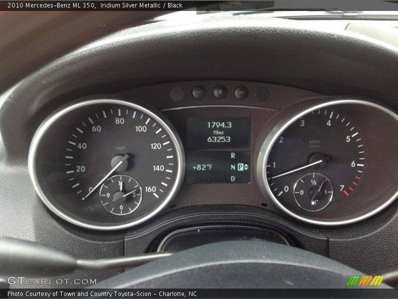 Iridium Silver Metallic / Black 2010 Mercedes-Benz ML 350