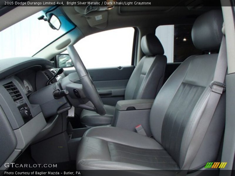 Bright Silver Metallic / Dark Khaki/Light Graystone 2005 Dodge Durango Limited 4x4