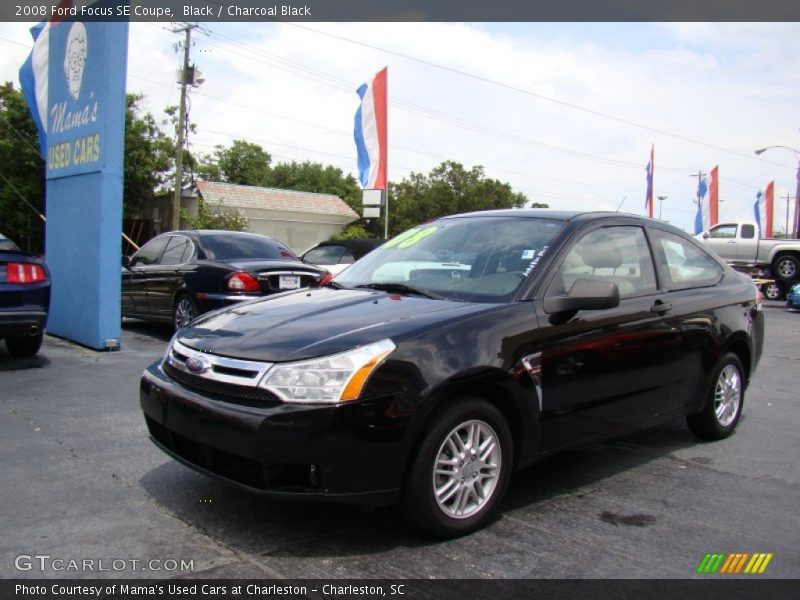 Black / Charcoal Black 2008 Ford Focus SE Coupe
