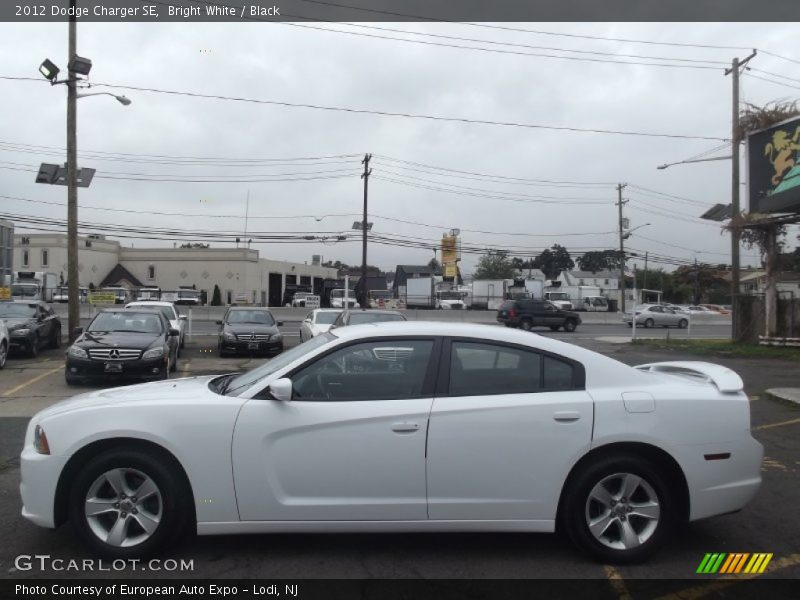 Bright White / Black 2012 Dodge Charger SE