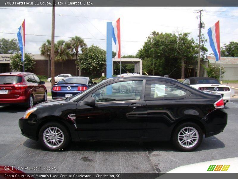 Black / Charcoal Black 2008 Ford Focus SE Coupe