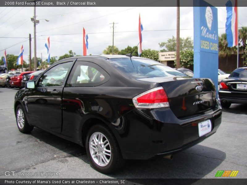 Black / Charcoal Black 2008 Ford Focus SE Coupe