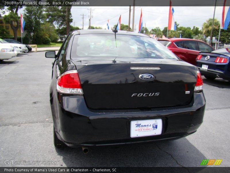 Black / Charcoal Black 2008 Ford Focus SE Coupe