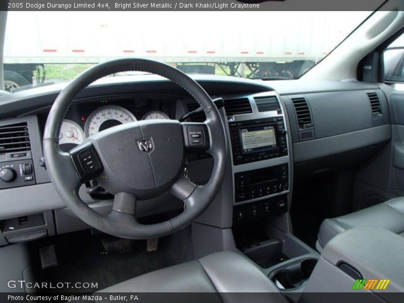 Bright Silver Metallic / Dark Khaki/Light Graystone 2005 Dodge Durango Limited 4x4
