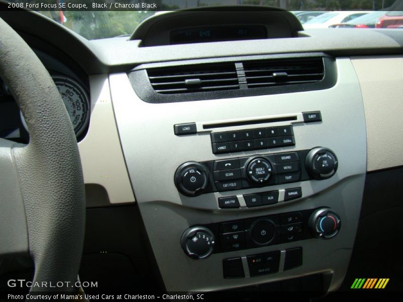 Black / Charcoal Black 2008 Ford Focus SE Coupe