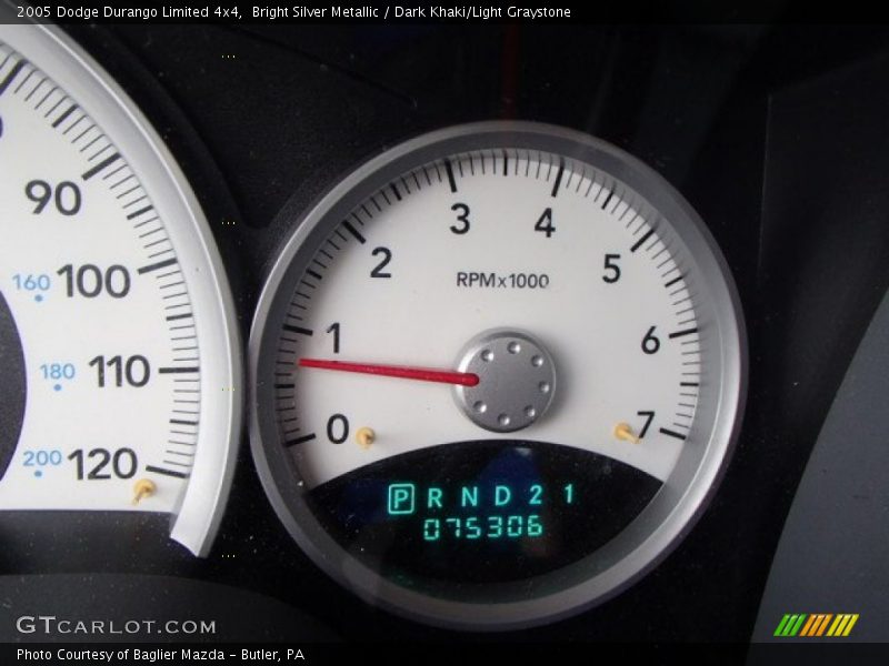 Bright Silver Metallic / Dark Khaki/Light Graystone 2005 Dodge Durango Limited 4x4