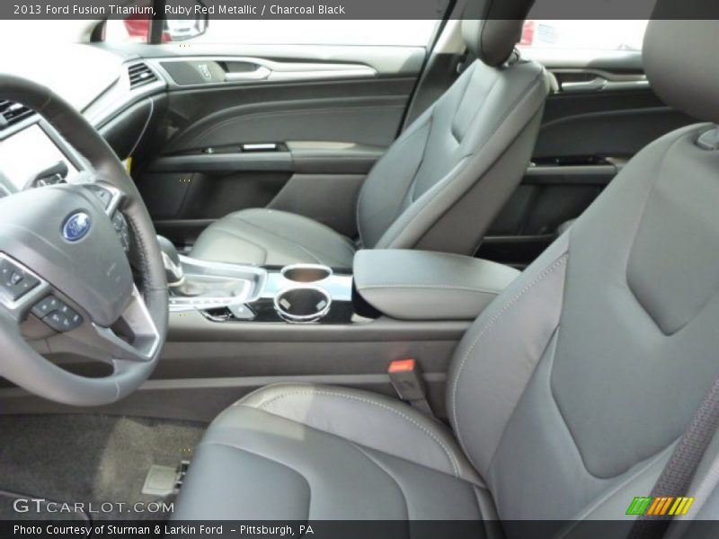 Ruby Red Metallic / Charcoal Black 2013 Ford Fusion Titanium