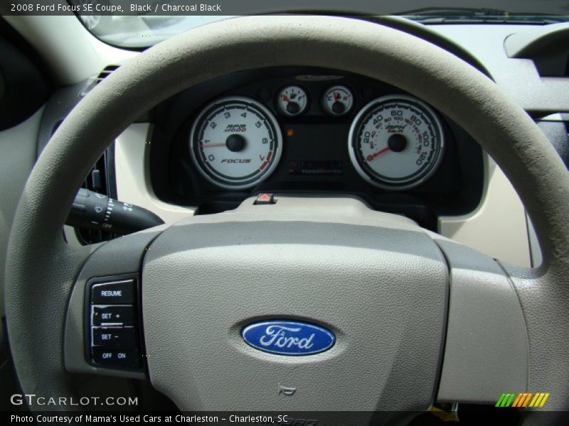 Black / Charcoal Black 2008 Ford Focus SE Coupe