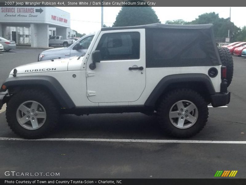 Stone White / Dark Slate Gray/Medium Slate Gray 2007 Jeep Wrangler Rubicon 4x4