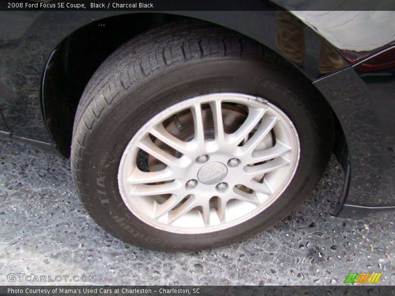 Black / Charcoal Black 2008 Ford Focus SE Coupe