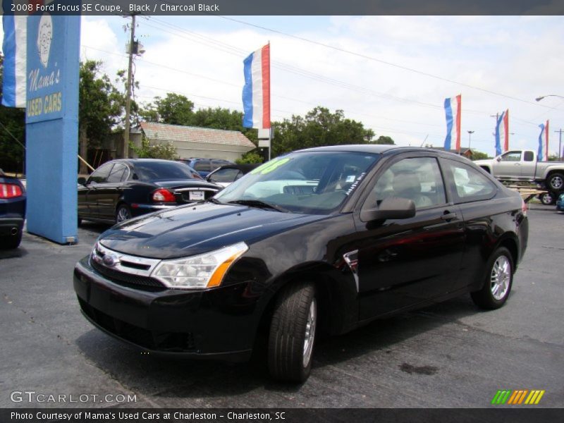 Black / Charcoal Black 2008 Ford Focus SE Coupe