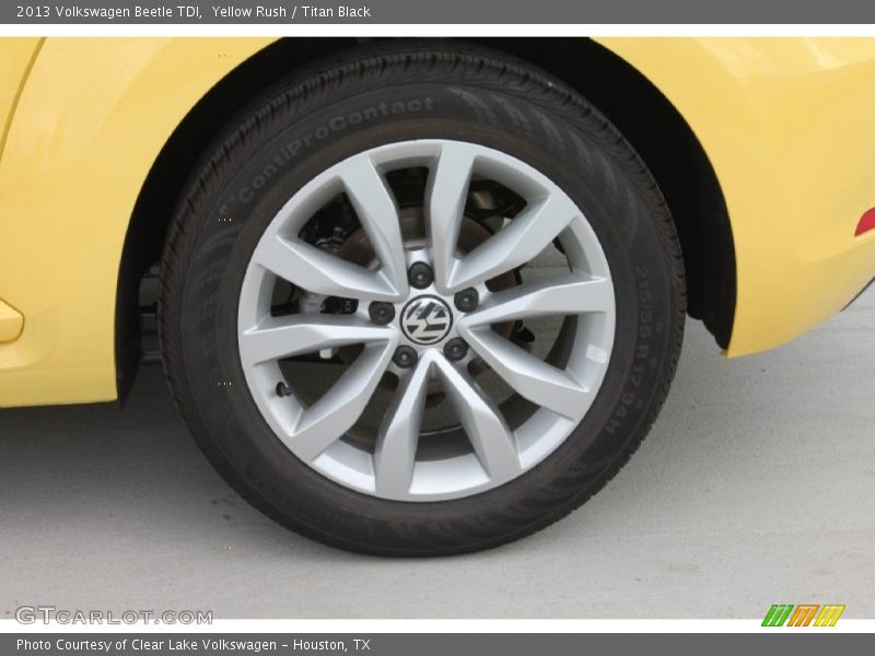 Yellow Rush / Titan Black 2013 Volkswagen Beetle TDI