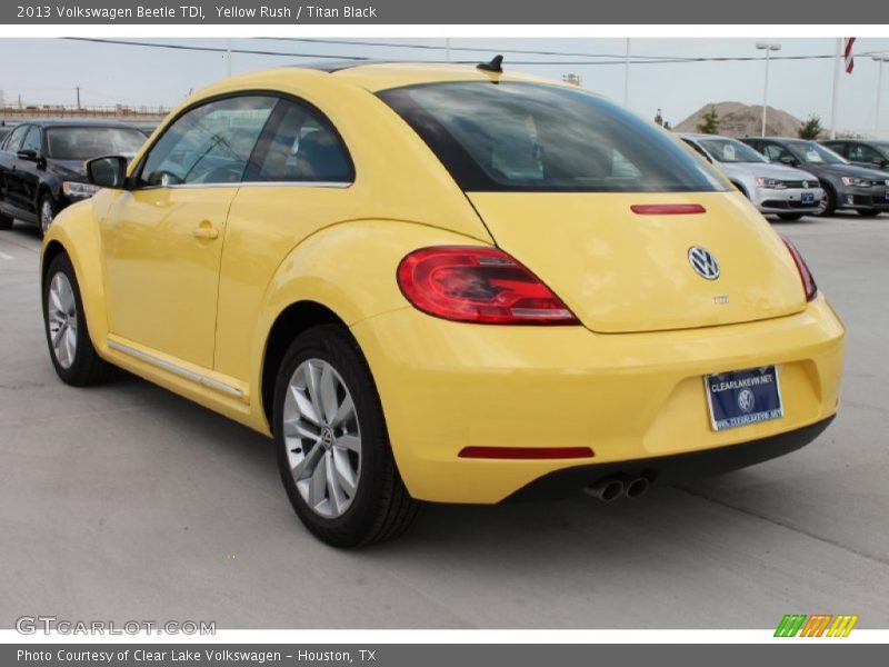 Yellow Rush / Titan Black 2013 Volkswagen Beetle TDI