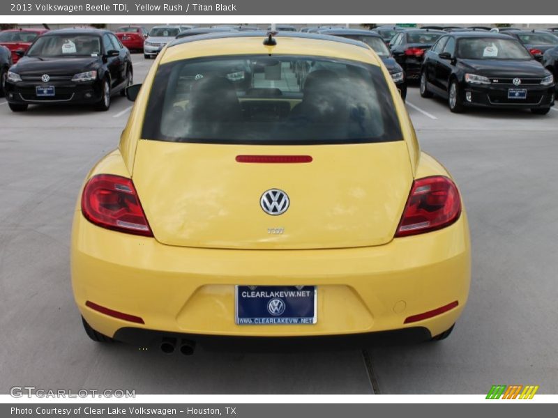 Yellow Rush / Titan Black 2013 Volkswagen Beetle TDI