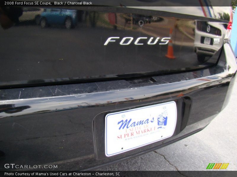 Black / Charcoal Black 2008 Ford Focus SE Coupe