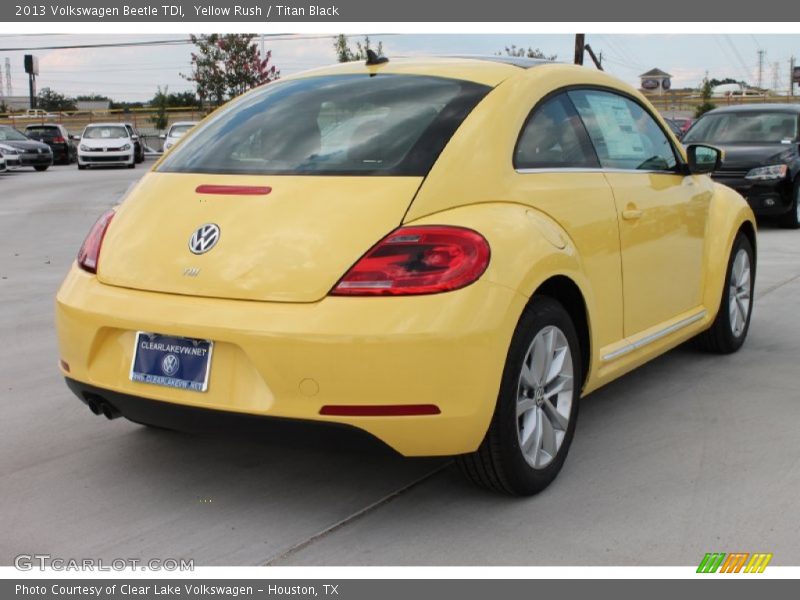Yellow Rush / Titan Black 2013 Volkswagen Beetle TDI