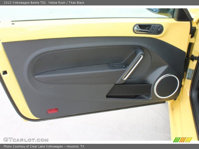 Yellow Rush / Titan Black 2013 Volkswagen Beetle TDI