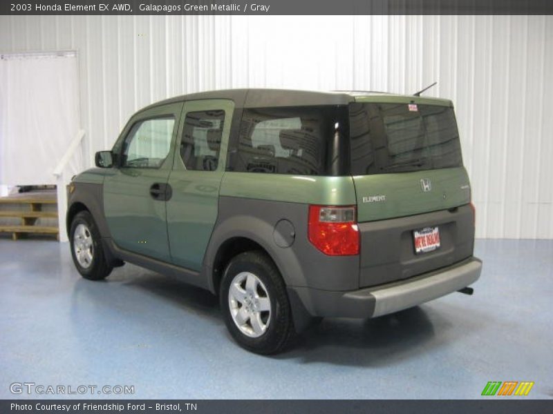 Galapagos Green Metallic / Gray 2003 Honda Element EX AWD