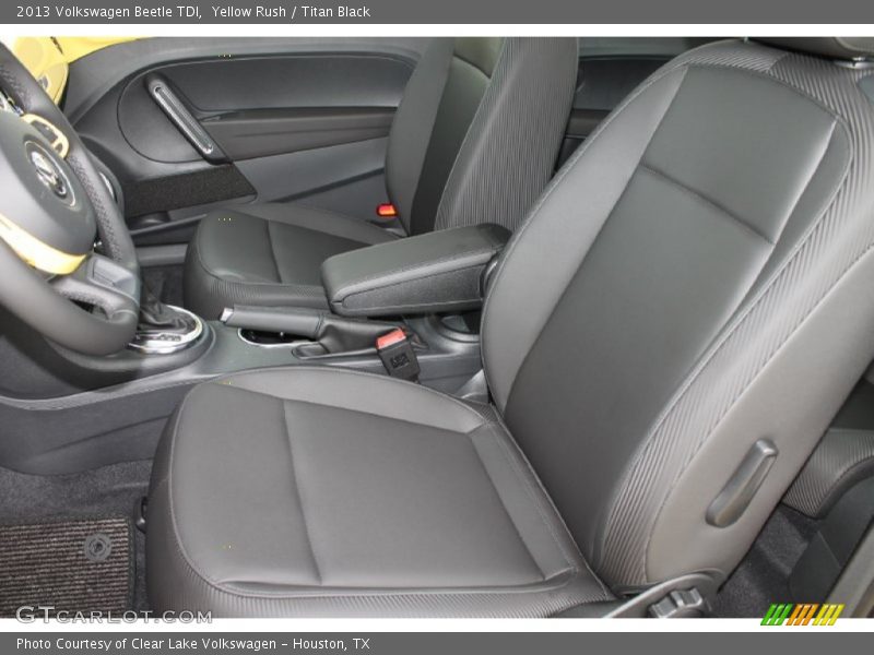 Yellow Rush / Titan Black 2013 Volkswagen Beetle TDI