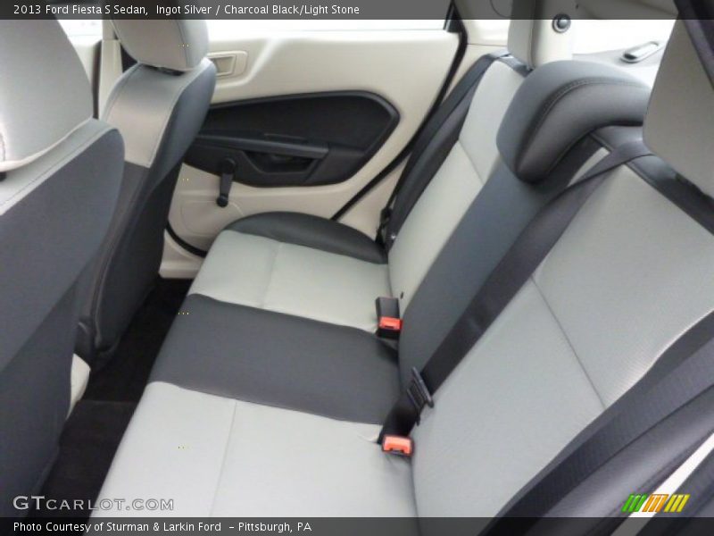 Ingot Silver / Charcoal Black/Light Stone 2013 Ford Fiesta S Sedan