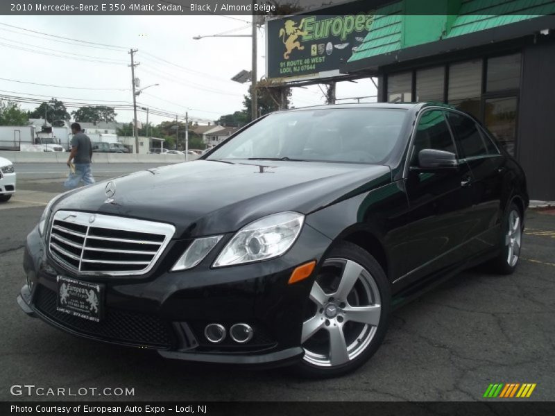 Black / Almond Beige 2010 Mercedes-Benz E 350 4Matic Sedan