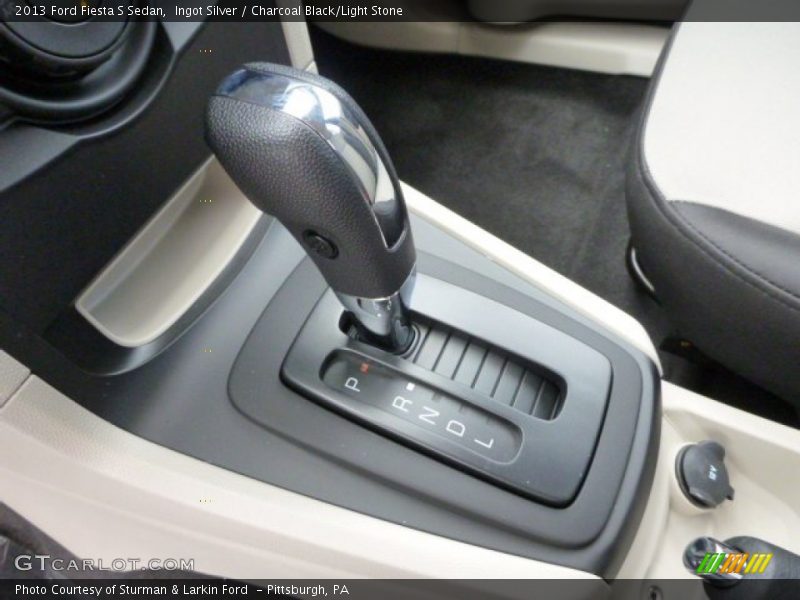 Ingot Silver / Charcoal Black/Light Stone 2013 Ford Fiesta S Sedan