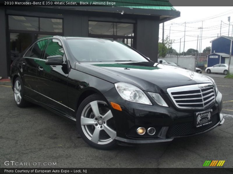 Black / Almond Beige 2010 Mercedes-Benz E 350 4Matic Sedan