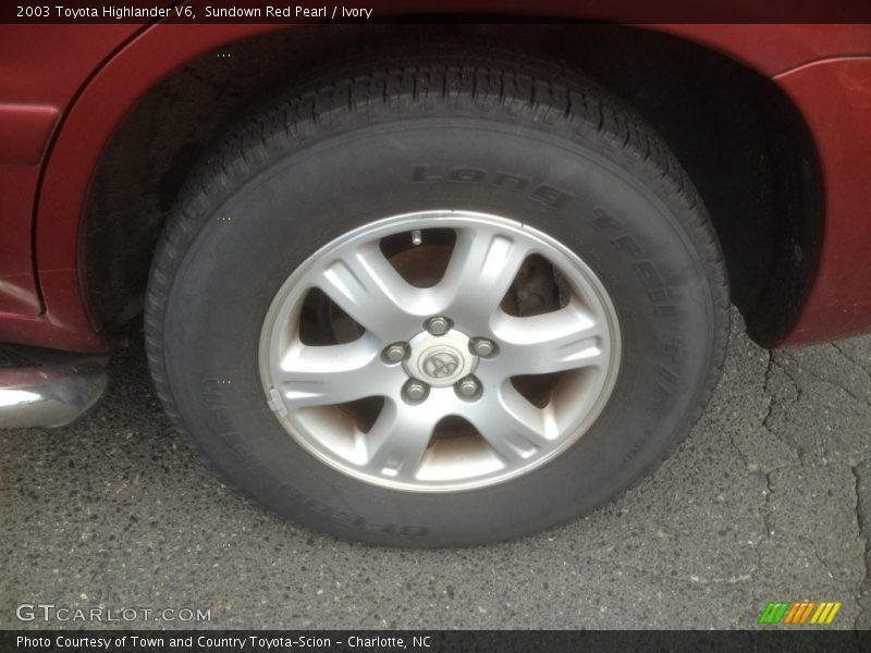 Sundown Red Pearl / Ivory 2003 Toyota Highlander V6