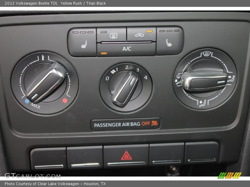 Yellow Rush / Titan Black 2013 Volkswagen Beetle TDI