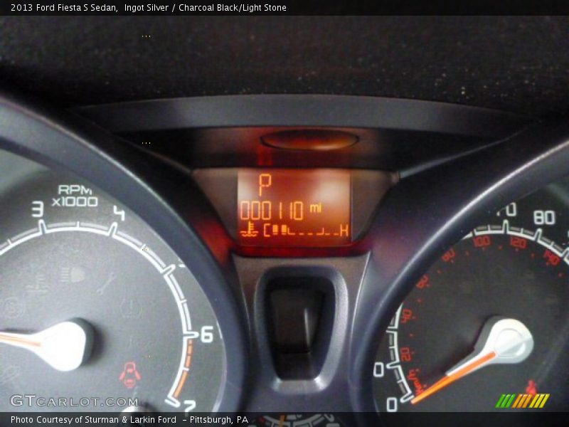 Ingot Silver / Charcoal Black/Light Stone 2013 Ford Fiesta S Sedan