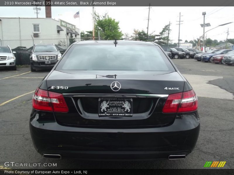 Black / Almond Beige 2010 Mercedes-Benz E 350 4Matic Sedan