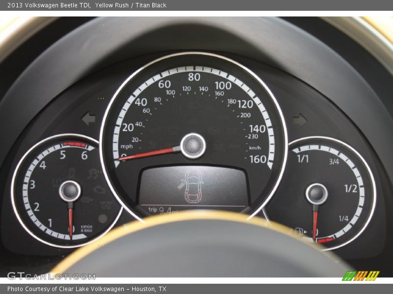 Yellow Rush / Titan Black 2013 Volkswagen Beetle TDI