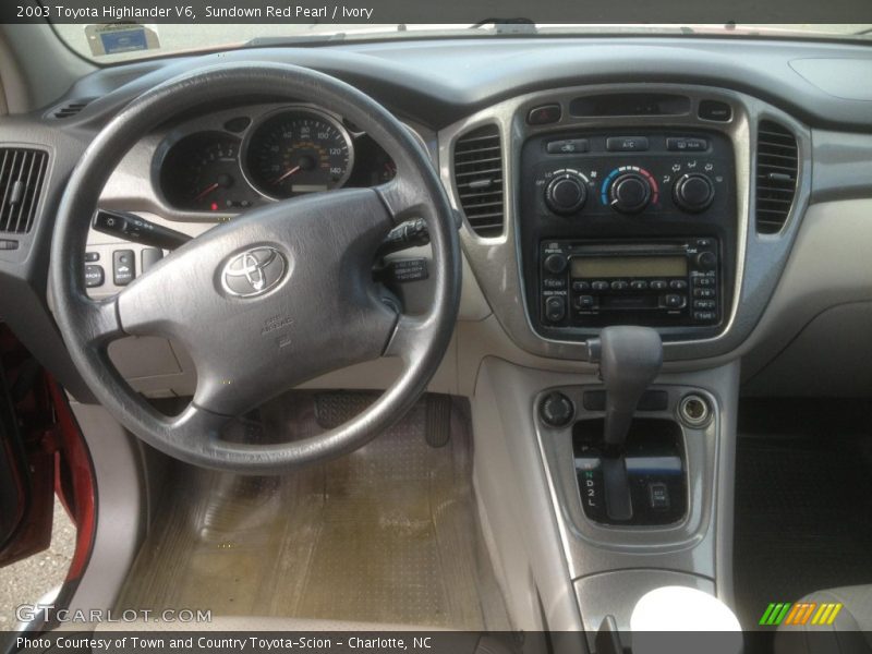 Sundown Red Pearl / Ivory 2003 Toyota Highlander V6
