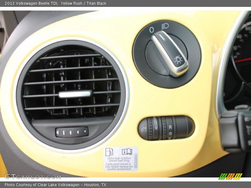 Yellow Rush / Titan Black 2013 Volkswagen Beetle TDI