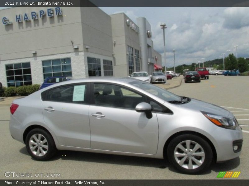 Bright Silver / Black 2012 Kia Rio EX