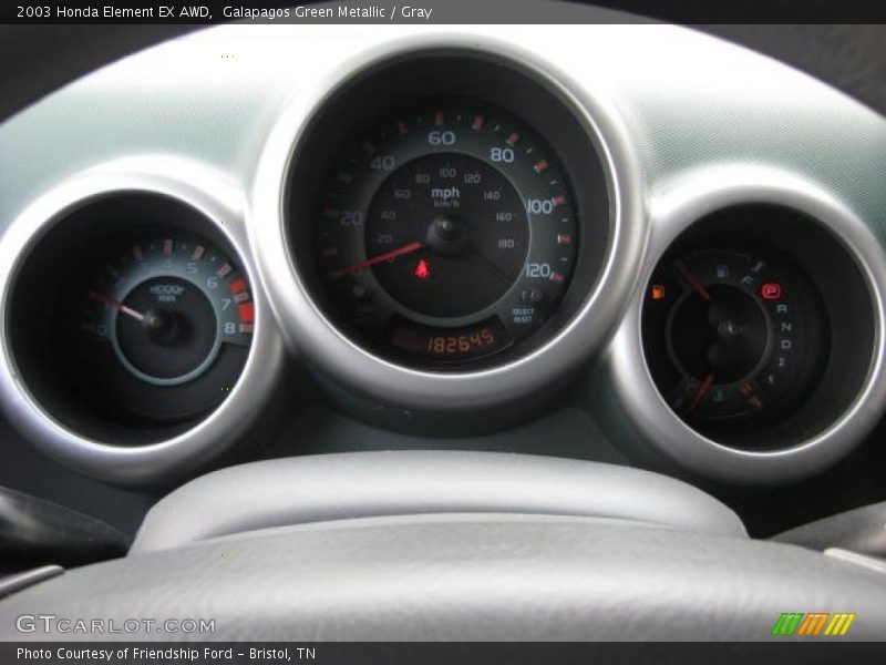 Galapagos Green Metallic / Gray 2003 Honda Element EX AWD