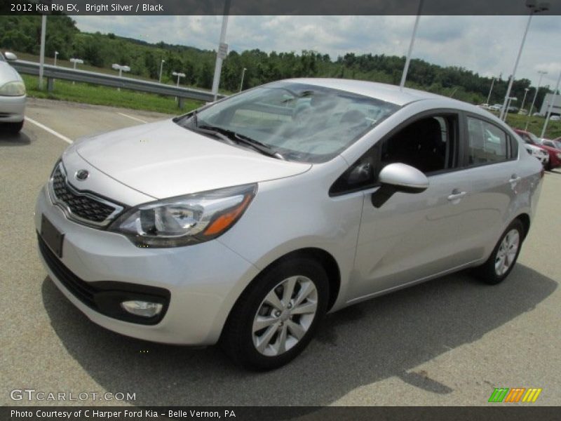 Bright Silver / Black 2012 Kia Rio EX