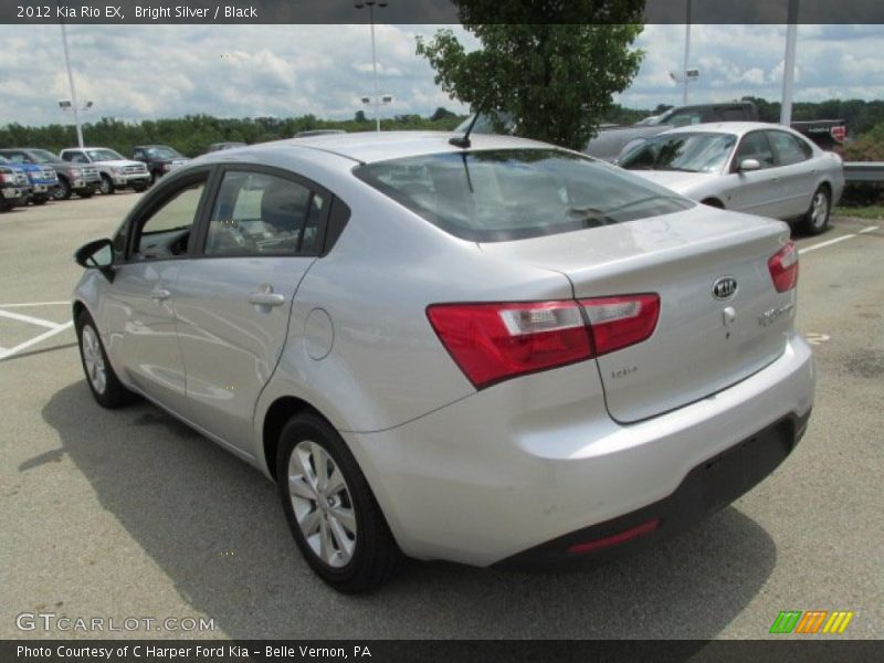 Bright Silver / Black 2012 Kia Rio EX
