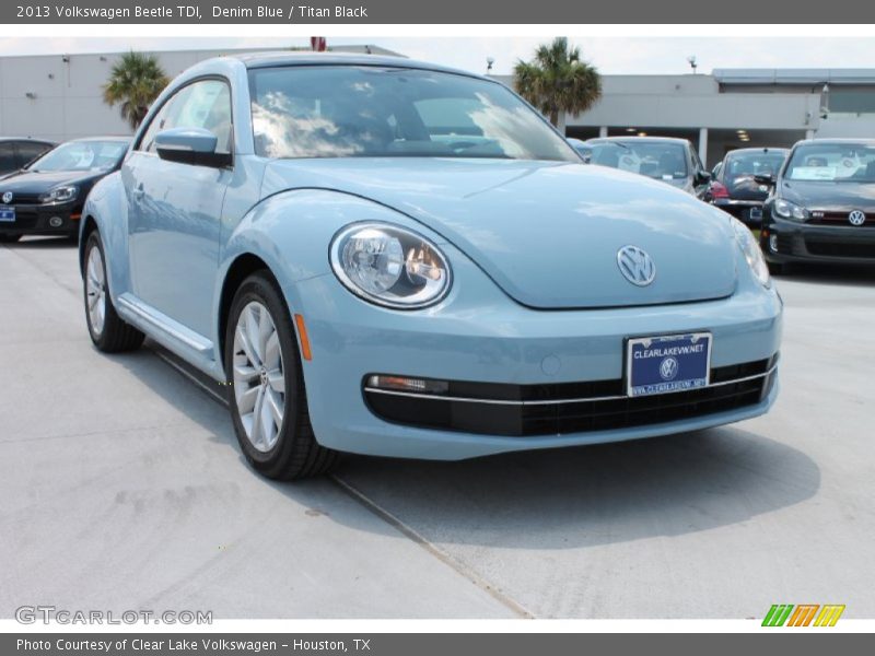 Denim Blue / Titan Black 2013 Volkswagen Beetle TDI
