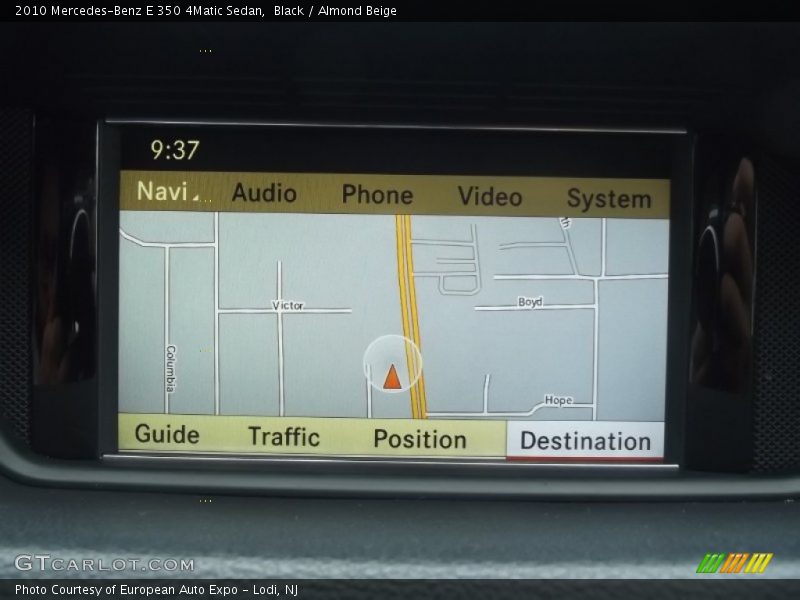 Black / Almond Beige 2010 Mercedes-Benz E 350 4Matic Sedan
