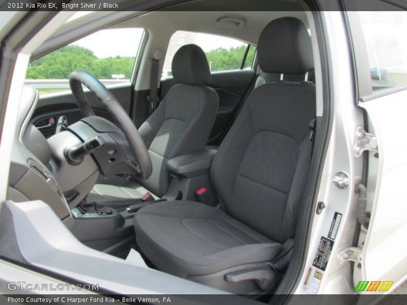 Bright Silver / Black 2012 Kia Rio EX