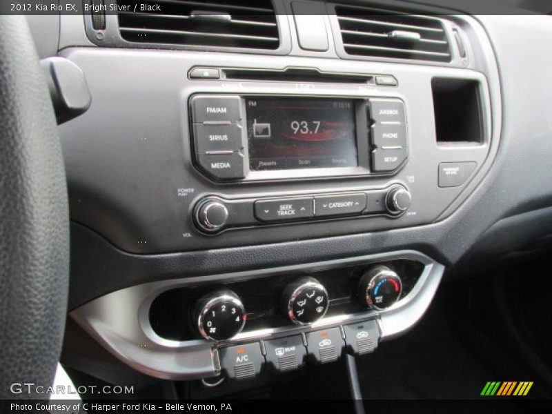 Bright Silver / Black 2012 Kia Rio EX
