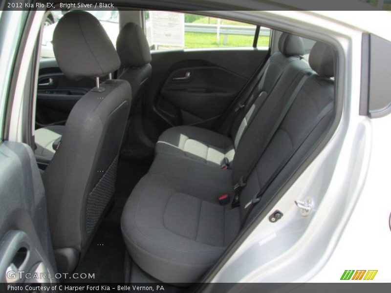 Bright Silver / Black 2012 Kia Rio EX
