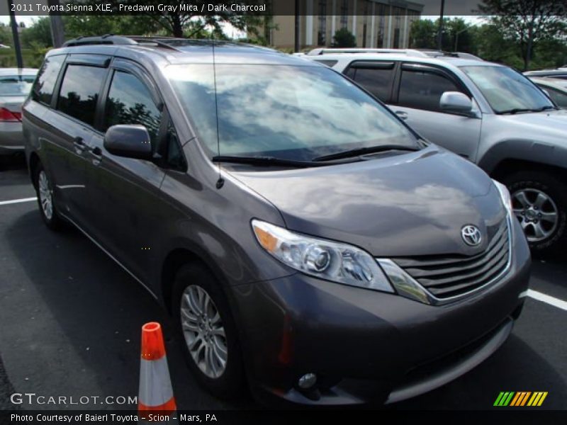 Predawn Gray Mica / Dark Charcoal 2011 Toyota Sienna XLE