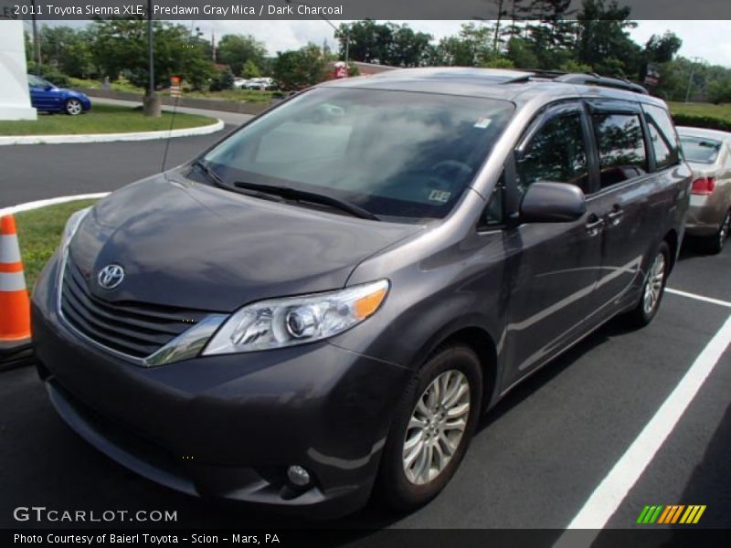 Predawn Gray Mica / Dark Charcoal 2011 Toyota Sienna XLE