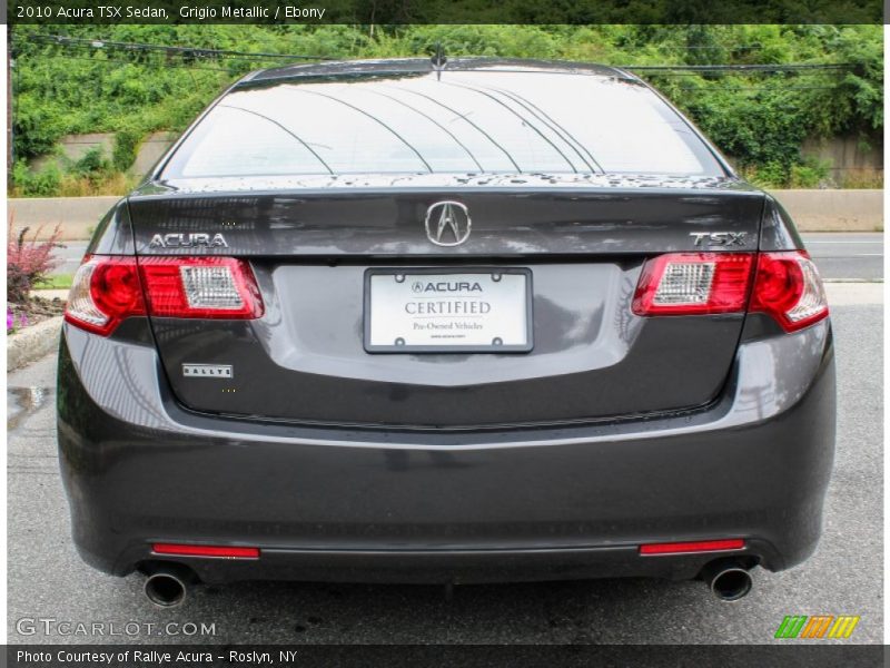 Grigio Metallic / Ebony 2010 Acura TSX Sedan