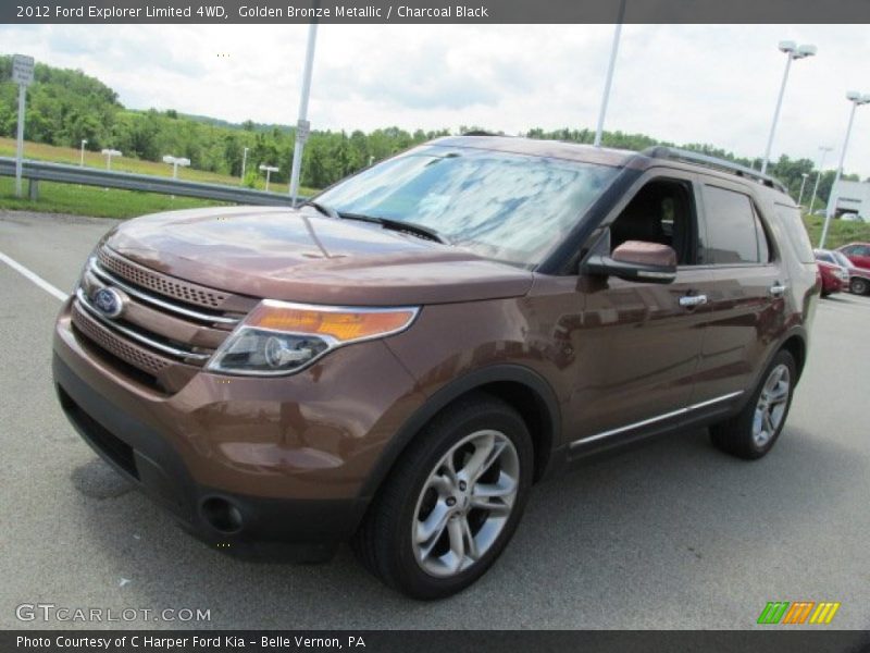 Golden Bronze Metallic / Charcoal Black 2012 Ford Explorer Limited 4WD