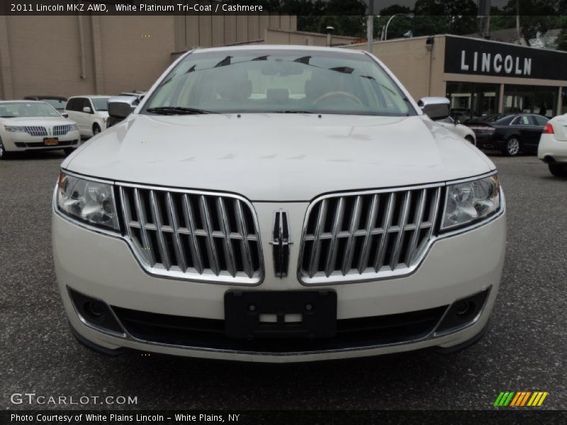 White Platinum Tri-Coat / Cashmere 2011 Lincoln MKZ AWD