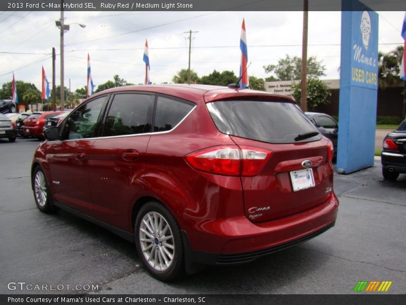 Ruby Red / Medium Light Stone 2013 Ford C-Max Hybrid SEL